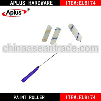 mini paint roller, plastic handle roller