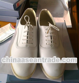 ministry ISO quality approved white uniform dress shoes, military leather shoes