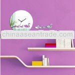 mirror decorative plastic wall clock home decor