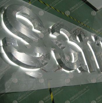 mirror stainless steel LED letters