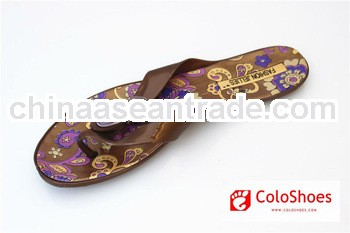 mix color outdoor leisure jelly sandals for ladies