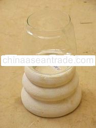 STONE WINDPROOF CANDLE HOLDER