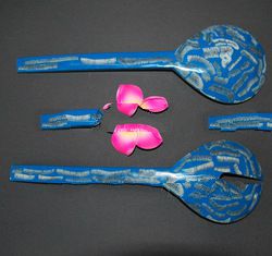 blue coral spoon art crafts and gifts