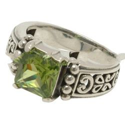 Sterling Silver Rings With Peridot