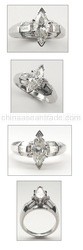 Platinum 2.05ct E / Vs Marquise Diamond Engagement Ring