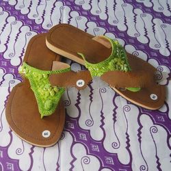 Flip Flops With Flower Motif
