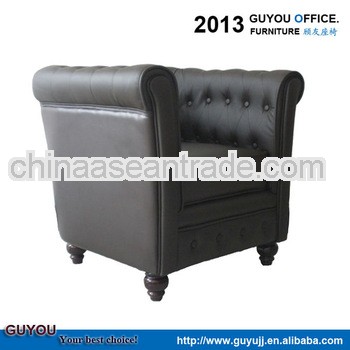 modern fashionable luxury elegant leather tub chair