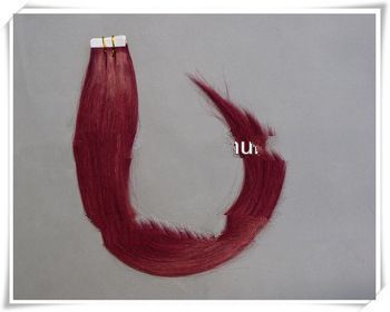 most popular hand tied PU skin weft remy crazy hair wig