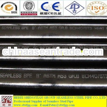 most selling products black seamless steel threaded pipe