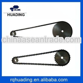 motorcycle roller chain and sprocket kits;428H chain sprockets design