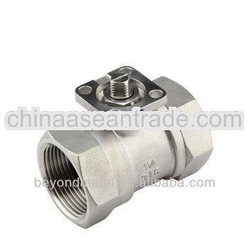 mounting pad stainless steel 1pc ball valve