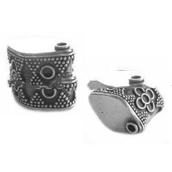 Bali Silver Barrel Beads