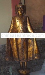 Standing Golden Buddha Statue