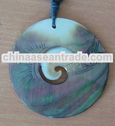 dragon carving art necklace