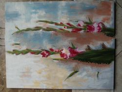 Flower oil painting