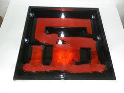 Lacquer tray, mother of pearl tray, square tray