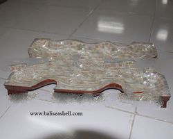 bowl mosaic mother of pearl with wood