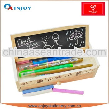 multifunction wooden pencil case