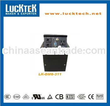 multimedia USA tabletop hidden socket with RJ45