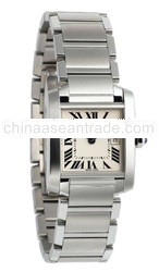 Midsize W51011Q3 Tank Francaise Stainless Steel Watch