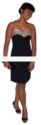 Snake leather cotton dress