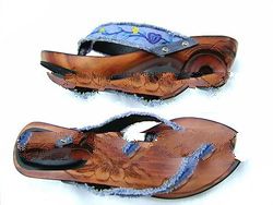 wooden sandal