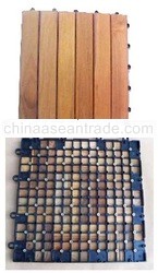 Garden Tile with PVC Plastic