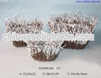 natural christmas decoration-planter