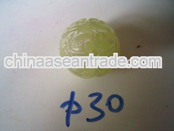 natural jade carved sachet pendant