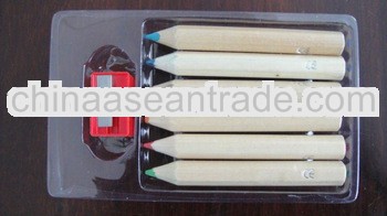 natural wooden color pencil(EN71-3,ASTM4236 standard )