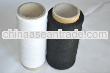 ne8s black and white recycled cotton yarn for weaving