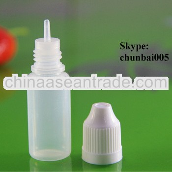needle tip dropper bottles with child safety cap 10ml with long thin tip with SGS and TUV certificat