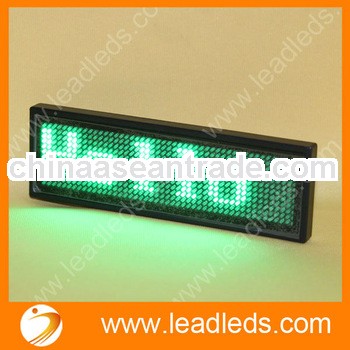 neon indoor use green lighitng led name belts