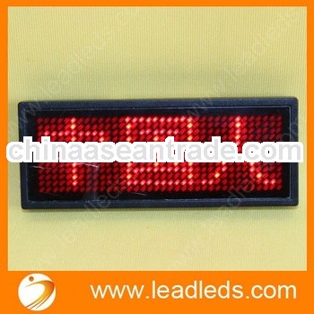 neon led scrolling badge for hotel or restaurante