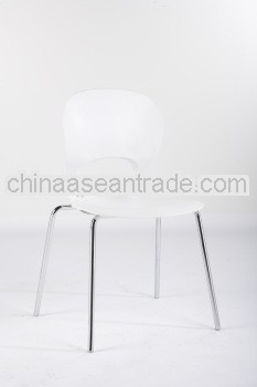 new PP back steel legs plastic coffee chairs 1202