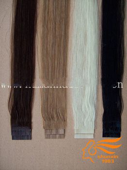 new arrival 100% indian human hair extensions tape hair wholesale