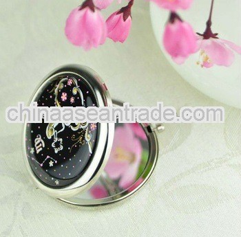 new arrival crystal mirror for pocket compact cosmetic(R-1372