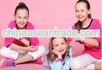 new arrival fashion coloful silicone slap watch for kids,eco-friendly silicone watch