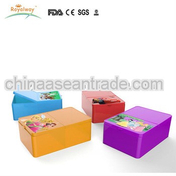 new design children plastic lunch box with lock