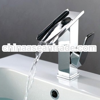 new design polished single handle brass basin faucet