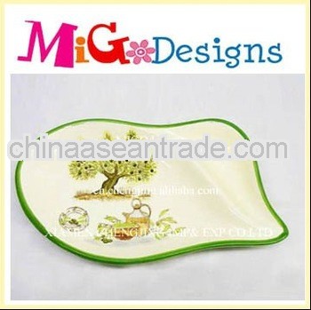 new design wholesale decor unique ceramic plate