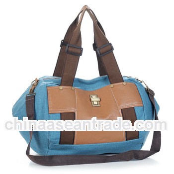 new fashion canvas leather cross body bag