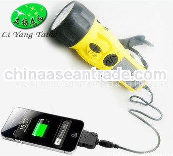 new solar led torch with cellphone charger desk lamp