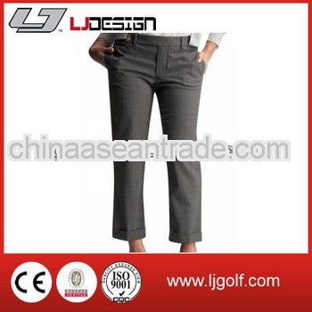 new style polyester ladies slim custom golf pants
