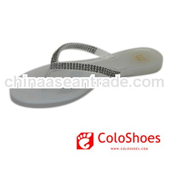 new style pretty jelly pvc slipper for girls 2013