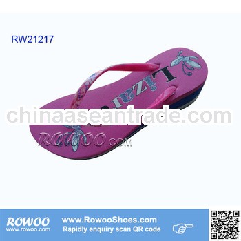 new stylish women wedge heel eva slippers