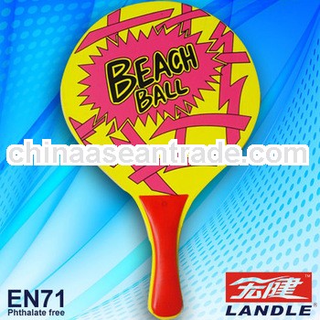 new wooden beach racket PVC transparent bag /beach paddle / wooden beach paddle cheap new high quali