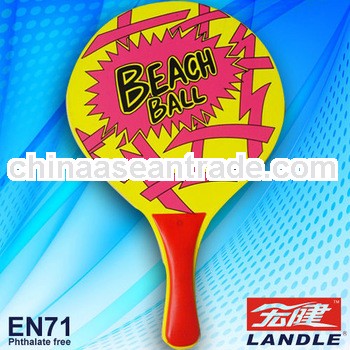 new wooden beach racket PVC transparent bag /beach paddle / wooden beach paddle black beach racket