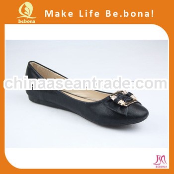 newest design wholesale ballet shoes black flat shoes