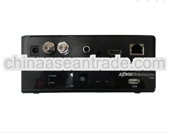 newest version AZBOX Bravissimo free iks and sks digital tv receiver for south america